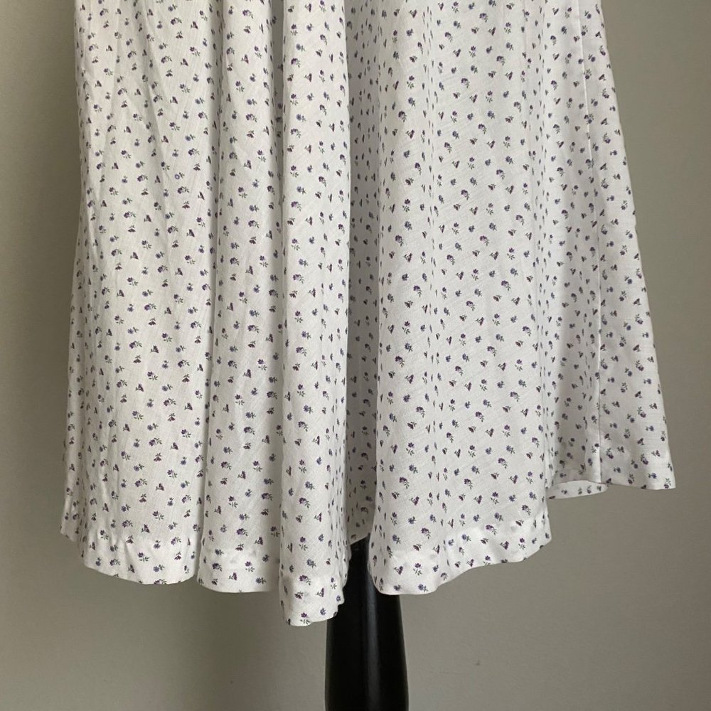 Chez Jodi sz 7 Spaghetti strap 50s vintage flared midi dress - Picture 3 of 7